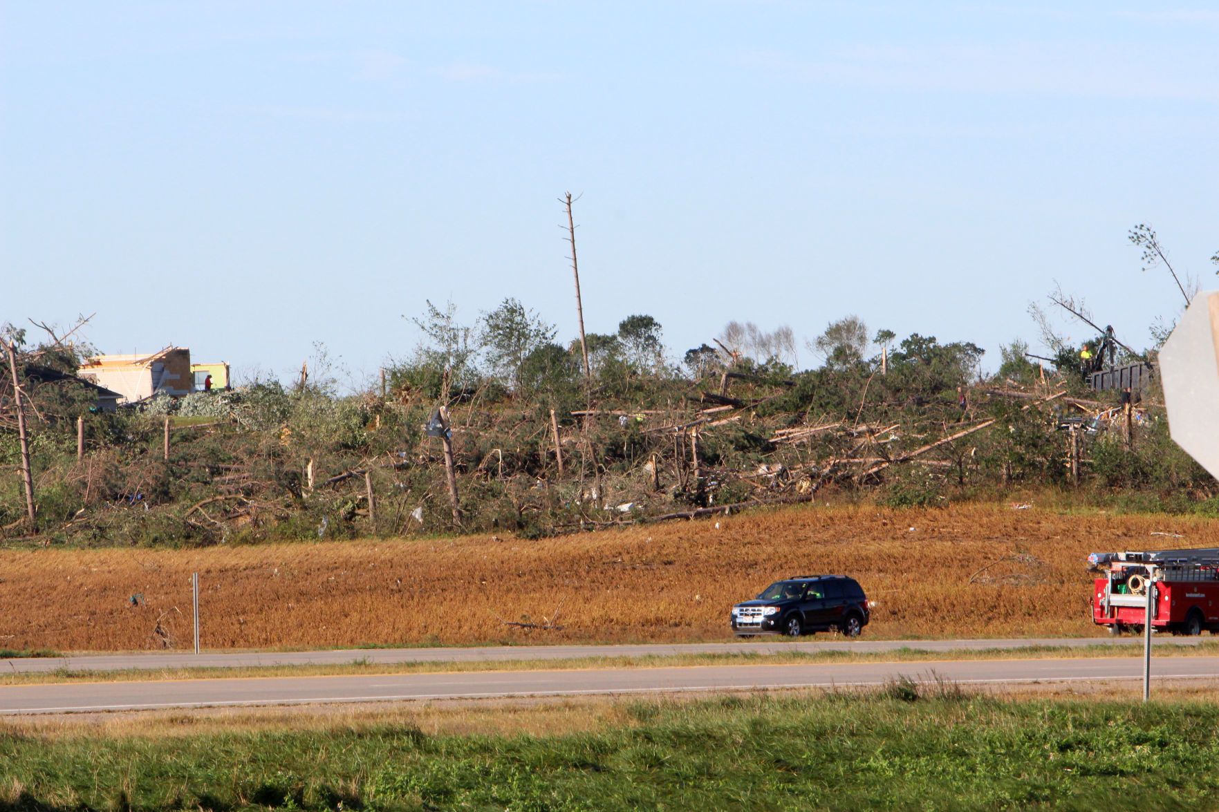 Tornado damage in near Wheaton/Elk Mound 9-25